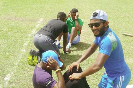 Leon Johnson, Veerasammy Permaul, Devendra Bishoo and Raymon Reifer produced top results on Monday during their physical assessment at the GCC ground