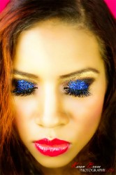Glamour makeup done by Clinton Duncan (Photo by Keron Bruce) 