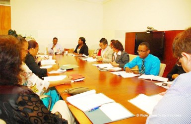 Participants at the meeting, which was held last Thursday. (SASOD/Ulelli Verbeke photo)