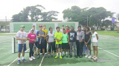 The players at the opening ceremony