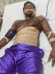 Shazam Bacchus in hospital yesterday 