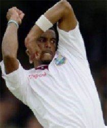 Fast bowler Shannon Gabriel. 