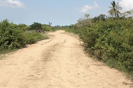 The dam that will be made into a road