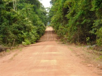 A section of the road (Ministry of Works photo) 