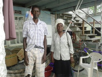 From left, Gordon Simmons and Vashti Fredericks.  