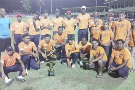 The Universal DVD Berbice Titans team following the final.
