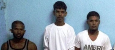 From left are Kenneth Ramsay, Avinash Brijbasie and Vijay Ramdharry 