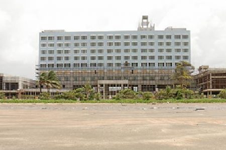 A view of the Marriott Hotel (Stabroek News file photo March 2014)