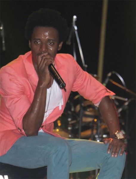 Romain Virgo, drenched with perspiration despite it being a rainy night on Saturday at the Guyana National Stadium, was said by many to have stolen the show. His performance, which included well done R Kelly tunes as well as his own, delighted the audience.
