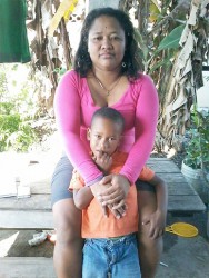 Javier’s mother Lizanna Anderson and his brother Javaughn at their Tucville home.