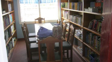  A section of the library. 