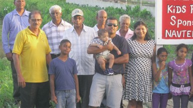 At extreme left in second row is Literacy Coordinator for Region Three Sewnarine Bukhan. At right are Mr and Mrs Looknauth, while first from right in back row is Lionel Seepersaud. 