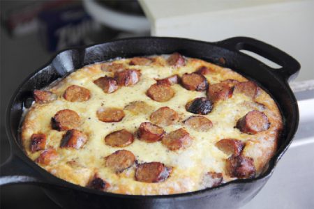 Frittata with English Sausages (Photo by Cynthia Nelson)