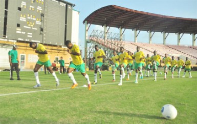 Guyana’s Golden Jaguars seems ready to take on Barbados today