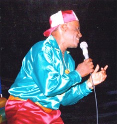 Now retired from competing, the Mighty Rebel, a consummate performer has won the local Calypso Monarch Competition several times. (Stabroek News file photo) 