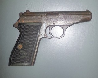 The gun that was retrieved. 