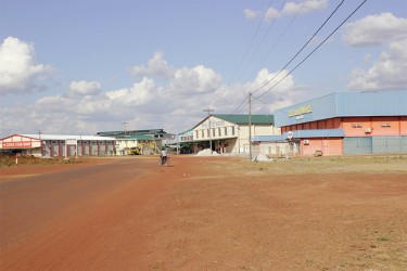 The desolate Lethem Commercial Zone two Fridays ago.  