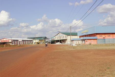 The desolate Lethem Commercial Zone two Fridays ago.
