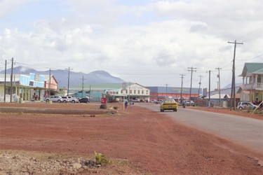 Activity in Lethem’s commercial zone