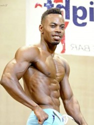 Men’s Physique competitor Emmerson Campbell