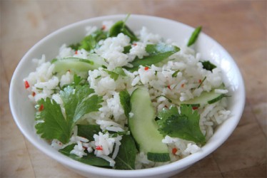 Rice & herb salad (Photo by Cynthia Nelson) 