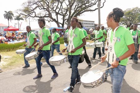 Drummers from the Ministry of Culture, Youth and Sports, `Celebrating in Harmony’.