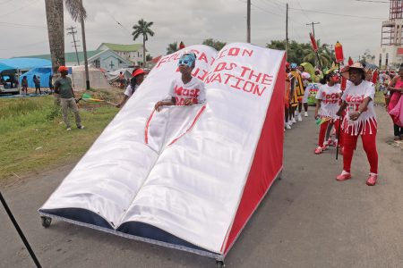 One of the individual costume in the Guyana Police Force’s Float