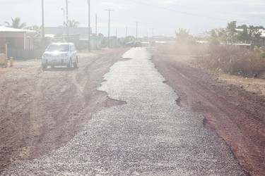 A crumbling road at Tabatinga 