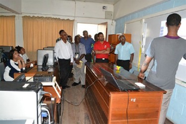 The Interactive room at the North Ruimveldt Secondary School (GINA photo) 