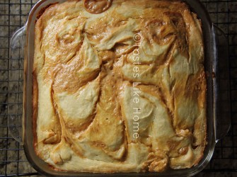  Breadfruit Pudding with Dulce de leche swirl (Photo by Cynthia Nelson )