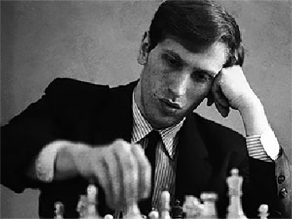 World chess champion Anatoly Karpov training in a gym Stock Photo