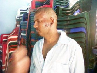 Navindra Mohabir  on the day after the incident 