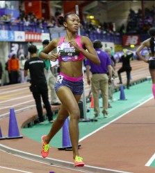 Cassey George goes another lap in the Girls Mile