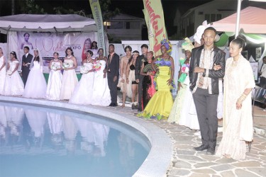 Wedding attire from various cultures on display yesterday at the opening of the 7th annual Wedding Expo.