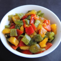 Fire-roasted pickled bell peppers (Photo by Cynthia Nelson)