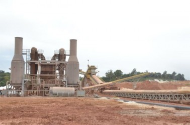 A section of the Kurubuka bauxite plant (GINA photo)