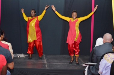 Members of the Praise Prophetic Arts Ministry performing a cultural piece (GINA photo)