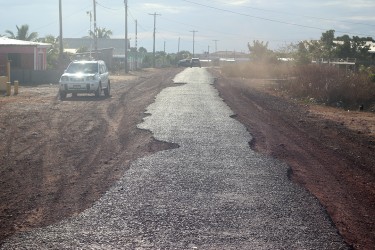 A crumbling road at Tabatinga
