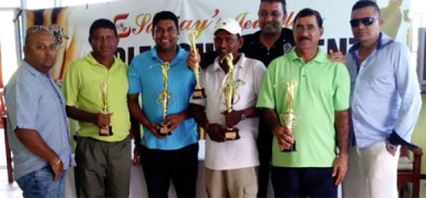The prize winners of Sunday’s tournament