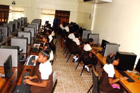 Schools in Guyana still have limited access to ICT facilities and services
