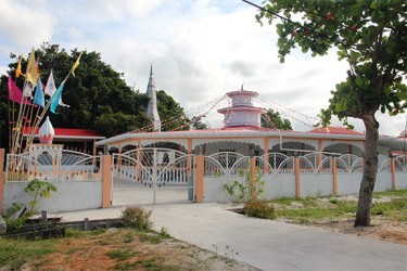 A section of the Hindu temple in the village 