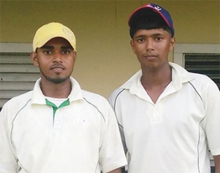 Khemraj Ramdeen (L) and Gavin Sookdeo 