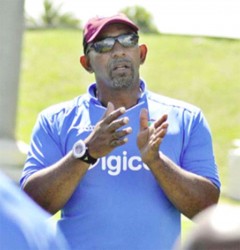 Despite losing the second test to England West Indies coach Phil Simmons is heartened by the fact that his players have scored four centuries in the two tests so far. (Photo courtesy WICB media)