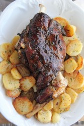 Baked Lamb & Roast Potatoes (Photo by Cynthia Nelson)