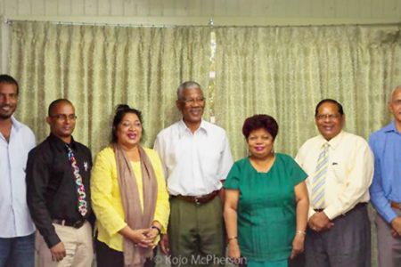 The APNU+AFC team also included  Amna Ally,  Ronald Bulkan and  Fredrick Mc Wilfred. The two sides can be seen in this APNU+AFC photo.