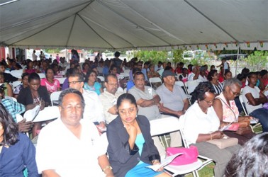 A section of the gathering at the Cheddi Jagan Annual Lecture (GINA photo)