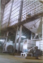 One of the huge paddy dryers powered by paddy shell 