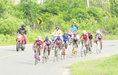  FLASHBACK! Cyclists participating in the annual three-stage cycle road race