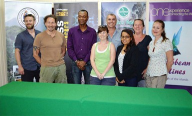 Visiting tour operators and their Guyanese hosts