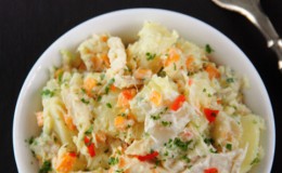 Potato Salad with Salt Fish (Photo by Cynthia Nelson)
